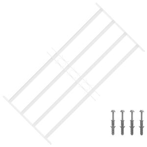 vidaXL Security Grille for Windows with 4 Crossbars 3 pcs 63-114 cm
