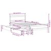 vidaXL Bed Frame without Mattress Wax Brown 100x200 cm Solid Wood Pine
