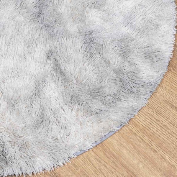 vidaXL Shaggy Rug High Pile NAVARRA Silver Grey 160x160 cm Polyester