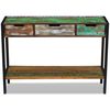 vidaXL Sideboard 3 Drawers Solid Reclaimed Wood