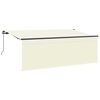vidaXL Retractable Awning Cream 400 x 200 cm Polyester and Aluminium