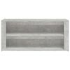 vidaXL Shoe Rack Concrete Grey 100x35x45 cm Engineered Wood