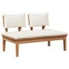 vidaXL Garden Sofa Set 4 pcs Brown and Cream