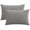 vidaXL Cushion Cover 2 pcs HEERLEN Light Grey 50 x 70 cm Corduroy