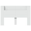 vidaXL Headboard Cabinet with LED White 160 x 16.5 x 103.5 cm