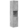 vidaXL 5 Piece Bathroom Furniture Set Concrete Grey Engineered Wood