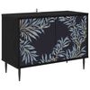 vidaXL TV Cabinet DOKKUM 69 x 33 x 50.5 cm Black Oak Engineered Wood