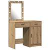 vidaXL Dressing Table 2 pcs Brown 50 x 41 x 135 cm Engineered wood