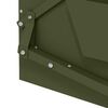 vidaXL Chicken Treadle Feeder Olive Green 50 x 40 x 29 cm