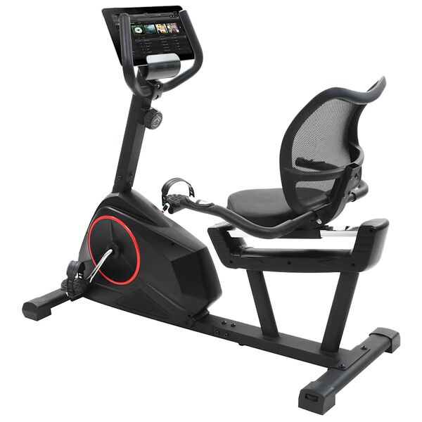 vidaXL Magnetic Recumbent Exercise Bike with Pulse Measurement