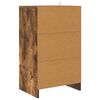 vidaXL Bedside Table Smoked Oak 40 x 30 x 467 cm Engineered Wood