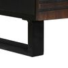 vidaXL Coffee Table Brown and Black 80 x 54 x 40 cm Solid Acacia wood