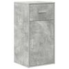 vidaXL Corner Desk with Drawer Concrete Grey 102 x 88 x 75 cm