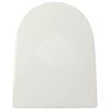 vidaXL Soft-close Toilet Seat with Quick-release Design White Square