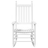 vidaXL Rocking Chairs with Curved Seats 2 pcs White Solid Wood Fir