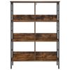 vidaXL Bookshelf Smoked Oak 82 x 32 x 112 cm Engineered Wood