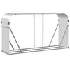 vidaXL Log Holder Silver 180x45x100 cm Galvanised Steel