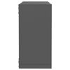 vidaXL Wall Cube Shelves 6 pcs Grey 30x15x30 cm