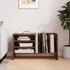 vidaXL Record Cabinet Smoked Oak 78.5 x 35 x 45 cm Engineered Wood