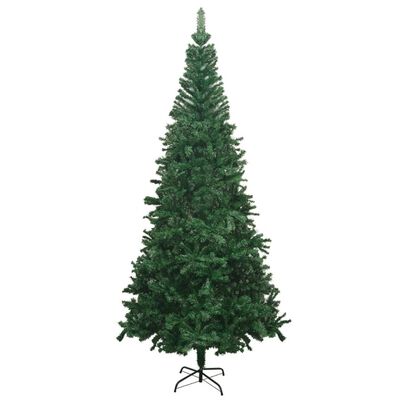 vidaXL Artificial Pre-lit Christmas Tree with Ball Set L 240 cm Green