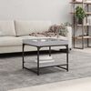 vidaXL Coffee Table Grey Sonoma 49.5x49.5x45 cm Engineered Wood