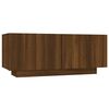 vidaXL 3 Piece TV Cabinet Set with LED Lights Brown Oak Engineered Wood