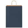 vidaXL Paper Bags 250 pcs with Handles Blue 32x12x42 cm