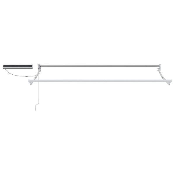 vidaXL Electric Retractable Awning Light Grey 3 x 2.5 m
