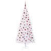 vidaXL Artificial Christmas Tree with Stand White 210 cm PVC and Steel
