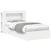 vidaXL Bed Frame with Storage White 80 x 200 cm Engineered Wood
