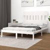 vidaXL Bed Frame without Mattress White 200x200 cm Solid Wood