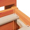 vidaXL Bed Frame without Mattress Wax Brown 160x200 cm Solid Wood Pine
