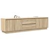 vidaXL TV Cabinet with LED Lights Sonoma Oak 193.5x41x50 cm