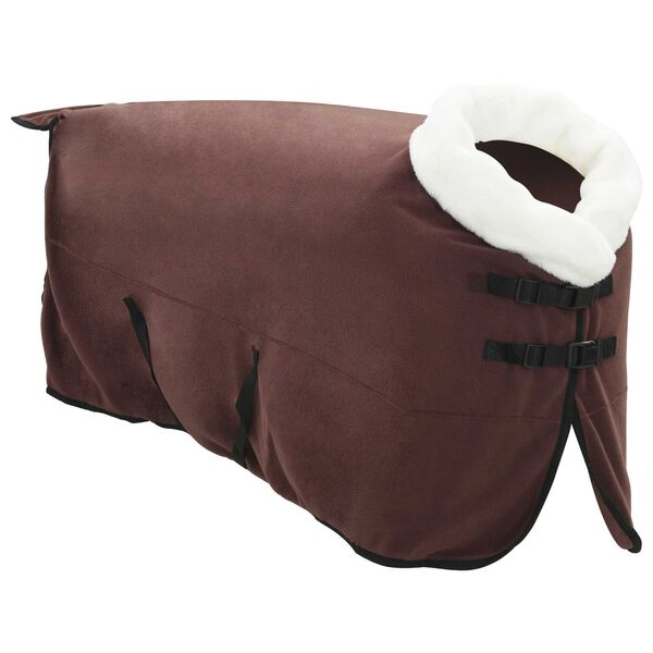 vidaXL Horse Blanket Full Dark Brown 135 cm Polar fleece