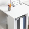 vidaXL Desk with Storage White 130 x 50.5 x 75 cm Engineered Wood