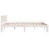 vidaXL Bed Frame without Mattress White Solid Wood Pine 160x200cm