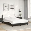 vidaXL Bed Frame without Mattress "Zadar" Black and White 120x200 cm Faux Leather