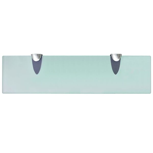 vidaXL Floating Shelves 2 pcs Glass 40x10 cm 8 mm