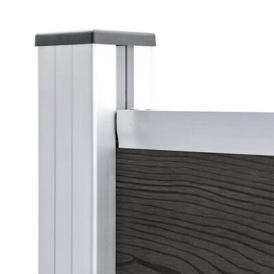 vidaXL Fence Panel WPC 175x146 cm Grey