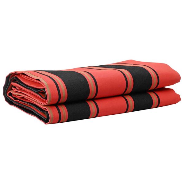 vidaXL Awning Replacement Orange and Black 1000 x 160 cm