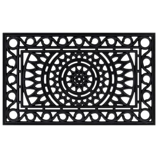 vidaXL Door Mat Rectangular 45x75 cm Rubber