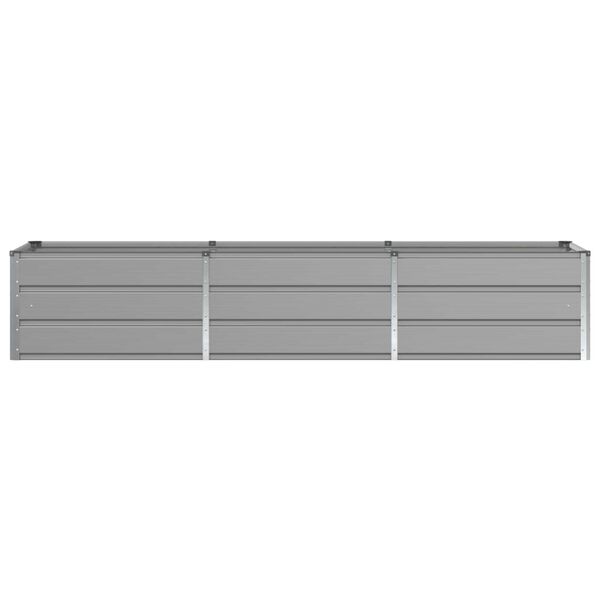vidaXL Planter Light Grey 240 x 80 x 45 cm Steel