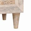 vidaXL Bedside Cabinet Beige 50 x 33 x 60 cm Solid Acacia wood