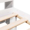 vidaXL Bookcase Bed without Mattress White 75x190cm Solid Wood Pine