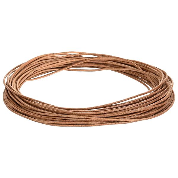 vidaXL Leather Cord Brown &Oslash;1 mm x 50 m Leather