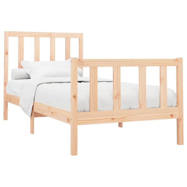 vidaXL Bed Frame without Mattress 90x200 cm Solid Wood Pine