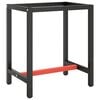 vidaXL Work Bench Frame | Matte black and matte red | Powder-coated metal