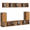 vidaXL TV Cabinet Set Wall-mounted 5 pcs Old Wood Engineered Wood