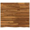vidaXL Live Edge Table Top 80 x 60 x 3.2 cm Rectangular