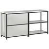 vidaXL Kitchen Storage Set with Shelf 2 pcs Silver Galvanised Steel